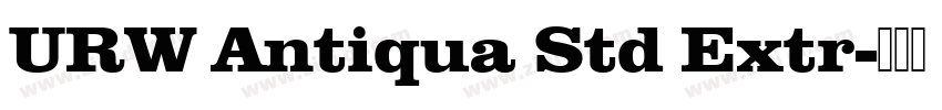 URW Antiqua Std Extr字体转换